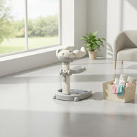 Infant Standing Shower Aid Non-Slip Base Infant Shower Effortless Assembly to Clean Child Standing Bath Support for Infants, Young Children, Bathtub