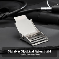 Stainless Steel Buckle Underwater Diving Weight Belt Heavy Duty Underwater Weight Belt for Spearfishing, Outdoor Water, Pool Training