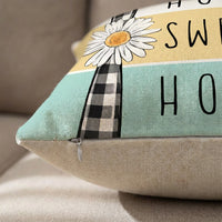 Easter Throw Pillow Case Digital Printing Easter Pillow Cover Machine Washable Decorative Bunny Pillowcase for Homeowners, Living Room, Bedroom, Chair
