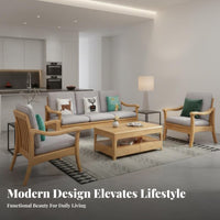 Sofa Table Solid Wood Storage Side Table Modern Design Wooden Bedside Cabinet for Apartment Dwellers, Adults, Small Areas, Bedroom, Hallway