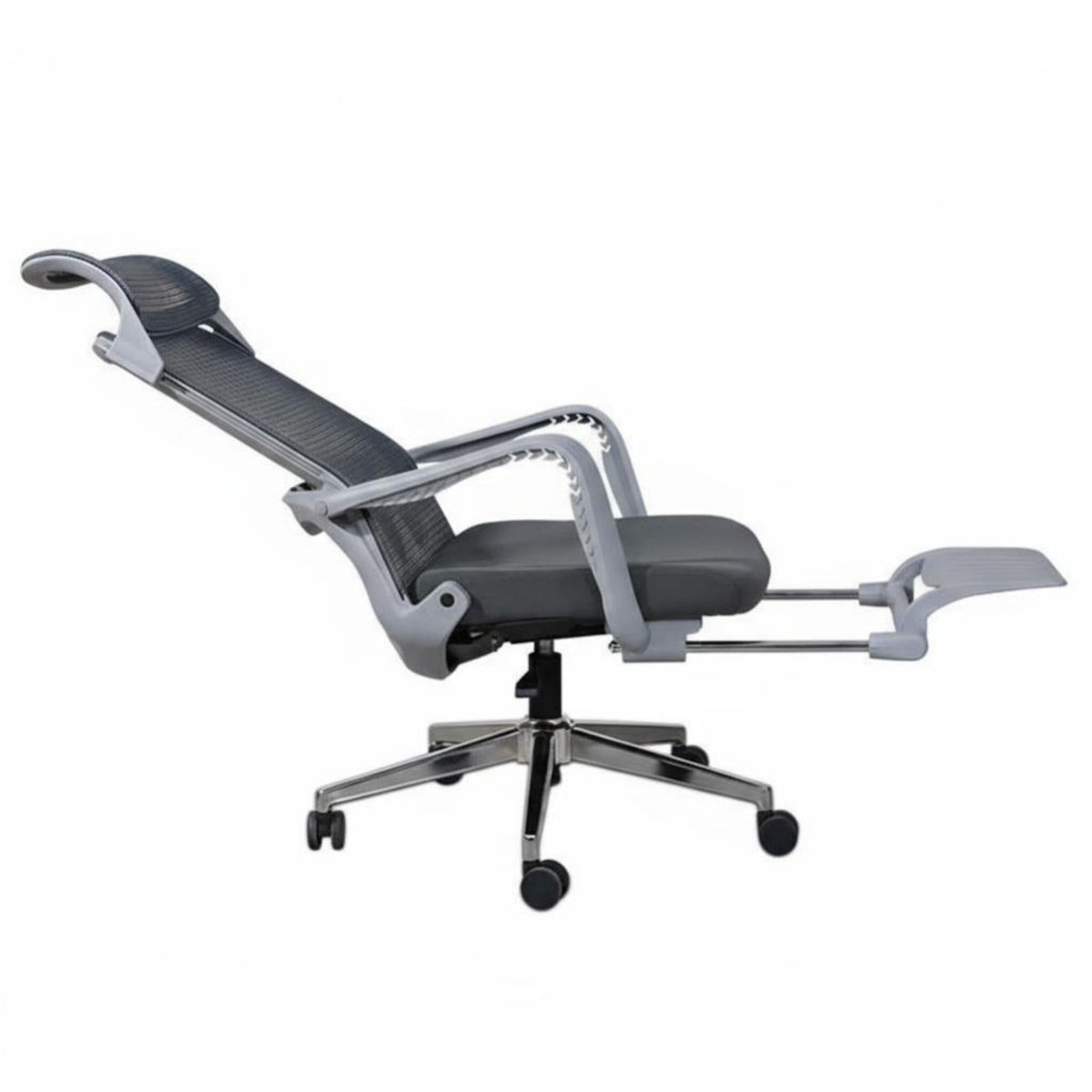 Adjustable spine bolster Ergonomic Recliner with Footrest 360-Degree pivoting Reclining Mesh Chair sturdy Duty Task Seating for Office Workers, video game enthusiasts, Students, Gaming, Studying, Study Room, Relaxing