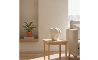 Ceramic Vase Matte Flower Vase Minimalist Vessel for Living Room, Shelf