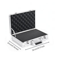 Aluminum Tool Box Safeguarding Hardhard-Shell Container with Foam Hard Carrying Case with Foam Insert Long-Lasting Heavy-Duty