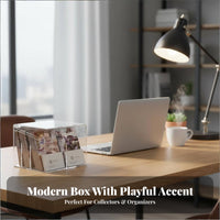 Clear Photocard Case Transparent Design Multi-Compartment Card Sorter for card players