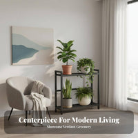Floor-Standing Multi-Tier Plant Stand Space-Saving Flower Rack Stable framework Display Shelf Sturdy Construction for Apartment Dwellers, Home Decorators, Homeowners, Living Room, Balcony, Indoor, Bedroom