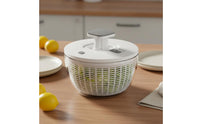 Quick Drying Stainless Steel Salad Drainer Single-Press Operation Manual Salad Drainer Lettuce Crisper Bowl