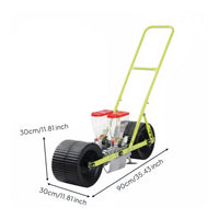 Adjustable Spacing Hand Push Seeder Lightweight Design Manual Vegetable Planter Multi-Row Precision Garden Seeder for Farmers, Gardeners, Farm, Greenhouse, Orchard