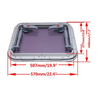 Rectangular Porthole Window Flip-up Crafted Marine Skylight Window for Yacht
