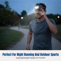 5LED Headlamp, Type-C Charging, Motion Sensor, Outdoor Night Running, COB, 1200mAh, Adjustable, Lightweight