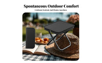 Easy to Carry Handbag-Shaped foldable Stool Lightweight Portable Seating Quick Setup Folding Seat Sturdy for Music concert Goers, journeyers, journey, Camping, Fishing, Queuing