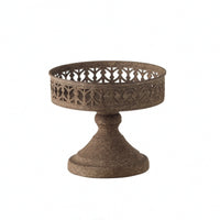 Iron Pedestal Planter Openwork Pot for Centerpieces
