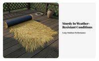 Synthetic Thatch Roofing Fireproof Simulated Straw Roof Fire Retardant Artificial Thatch Roll for Homeowners, DIY Enthusiasts, Gazebos, Gazebo, Cabana