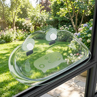 Cat Hammock Window Perch with PET Material, Suction Cup Pet Bed for Indoor Cats, Space Saving Strong Suction Hanging Bed