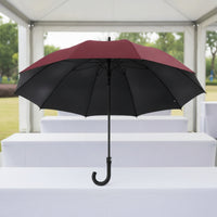 Printable Umbrella with Hook Handle Promotional 10 Rib Umbrella Elegant Heavy Duty for Corporate Events