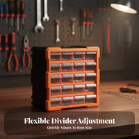 Transparent Drawers Drawer Storage Cabinet Removable Divider Small Parts Cabinet Compact