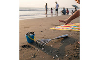 Clam Digging Rake Multi-Functional Beach Foraging Hand Tool Heavy Duty Stainless Steel Seafood Claw for Beachcombers, Outdoor
