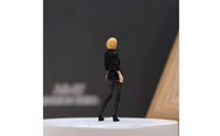 1/64 Scale Hand Painted Miniature Standing Woman Sturdy Upright Female Figure Figurine High Detail Display Item for Hobbyists