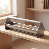 Aluminum Alloy Pigeon Feeder Trough Sturdy Pigeon Feeder Heavy Duty for Bird Keepers