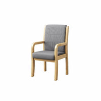 With supportrests Upholstered Accent Chair Highspine Support supportchair Sturdy Wood Legs Seating Furniture Thickly Cushioned for Seniors, Office Workers, Homeowners, Study Room, Bedroom, perusing corner