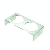 Stable and Anti-Tipping Raised Ceramic Pet Bowl Easy to Clean Raised Feeding Station Dishwasher Safe Whisker Friendly Cat Plate Detachable Design for Cats