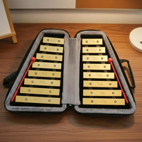 16 Note Glockenspiel Beginner Friendly Aluminum Glockenspiel Set Accurate Pitch Aluminum Bar Percussion Set for Kids, Beginners