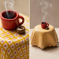 Coffee Cup Scent Holder Cute Resin Scent Holder Playful Desk Ornament for Tabletop, Workspace Area, Bookshelf