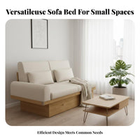Armless Storage Couch Japanese design Sofa Minimalist Design Living Room Furniture for Apartment Dwellers, Small Homeowners, Den, Bedroom, Office