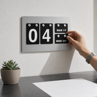 2026 Perpetual Calendar Desk Ornament with DIY Hanging Tabs, Minimalist Ins Style