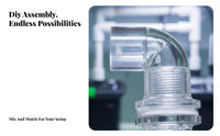 Clear Acrylic Pipe Connector DIY Friendly Fish Tank Water Outlet Noise Reducing Fish Tank Water Current Director