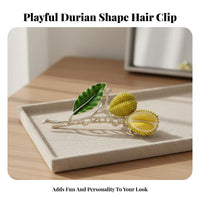 Durian Hair Grip Fun and Playful Durian Hair Grip Fruit Shaped Grip Strong Hold Chic Accessory Long-Lasting for Women