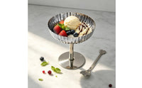 Polished Stainless Steel Dessert Cup Shatterproof Footed Dessert Cup Metal Tableware for Cafe