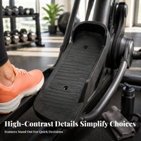Exercise Foot Pedal Textured Grip Surface Workout Gear Raised Side Wall