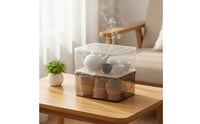 Clear Tea Storage Container with Lid Large Capacity Display Case for Living Room