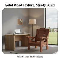 Sturdy Solid Wood Sofa Set Classic Elegant Design Chinese Design Wooden Furniture Set Flexible Combination for Homeowners, Families, Office Managers, Living Room, Reception Area, Home, Den
