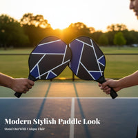 Lightweight Pickleball Paddle Set Non-Slip Grip Pickleball Racket Kit Enlarged Sweet Zone for Children, Men, Outdoor, Indoor