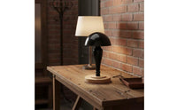 Tabletop Hat Stand Detachable Design Hairpiece Stand Wooden Base Stable Support for Retail Store
