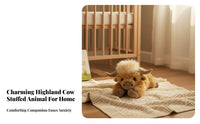 Scottish Cow Stuffed Toy Exceptionally Soft Shaggy Cow Stuffed Creature Heatable Stuffed Creature Launderable Coolable Stuffed