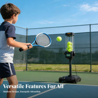 Lightweight Tennis Racket with Rebound Ball Portable Solo Tennis Practitioner Set Non-Slip Grip for Children, Beginners, Backyard, Park