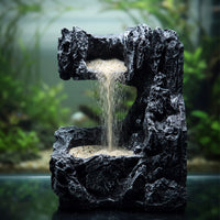 Natural-Looking Mountain Waterfall Aquarium Decoration Safe Aquarium Waterfall Ornament Sturdy Aquatic Tank Rock Formation Sturdy for Aquascape