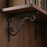 Decorative Shelf Brackets Ornate Decorative Bracket with Screws Vintage Bracket for Homeowners, Living Room, Entryway