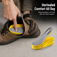 Latex Shock-Absorbing Insoles for Sports and Prolonged Standing, Odor-Resistant