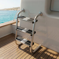 Long-Lasting Stainless Steel Pool Ladder Sturdy Pool Ladder with Handrails Stable Sturdy for Swimming Pools