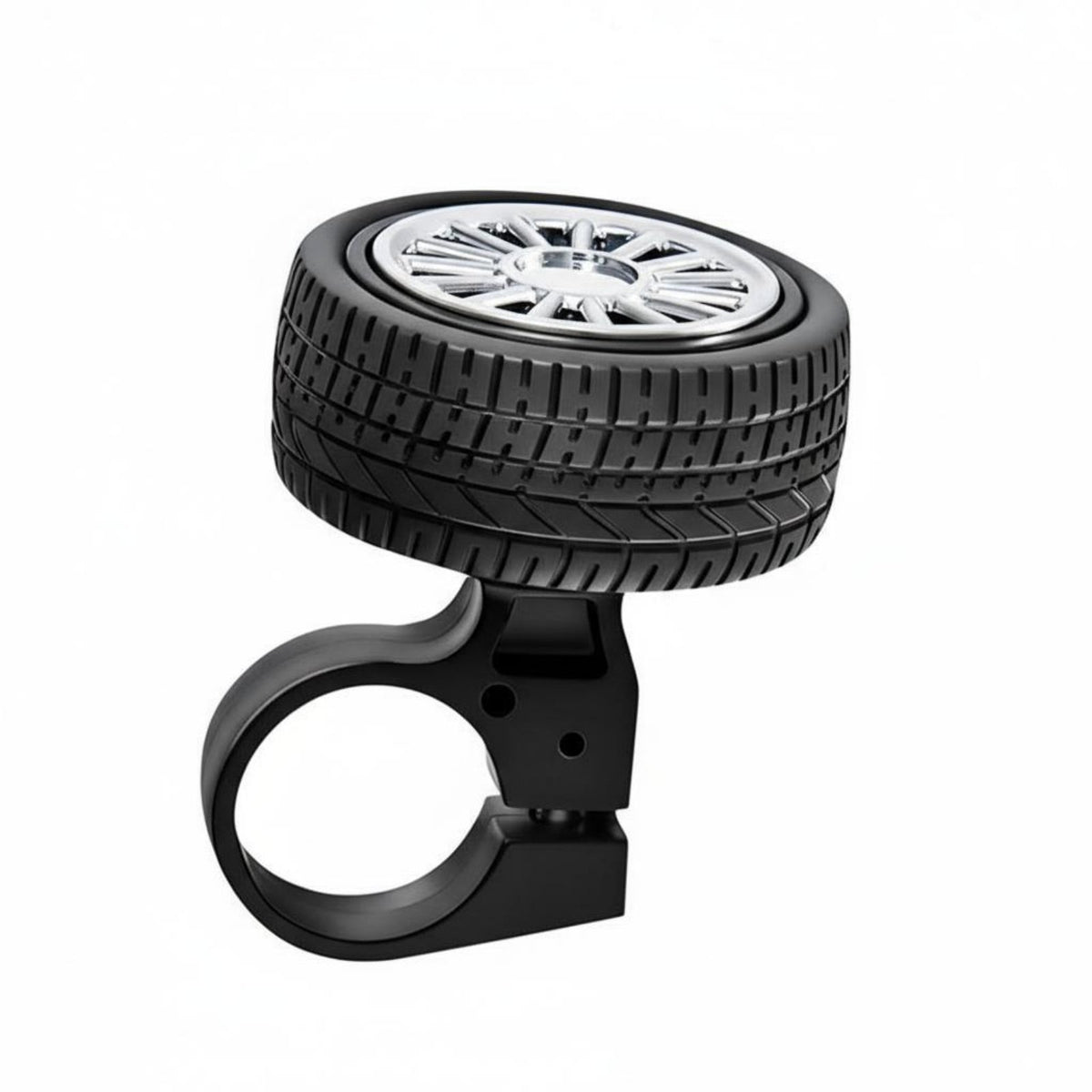 Tire Shaped Bike Alert 360° Rotatable Kids Bike Tire Alert Kids Cycle Alert Powerful Crisp Sound Rotating Cycle Alert