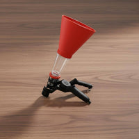 Engine Oil Filling Funnel Self-Locking Structure Adjustable Oil Filler Funnel High Temperature Resistant for DIY Enthusiasts, Auto Repair Shop, Garage