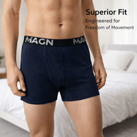Mens Boxers Loose Fit with Elastic Waistband for Daily Use, 95% Breathable Underwear for Everyday Wear, Long in Single Gift Box