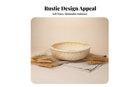 Handmade Round Woven Platter Multi-Purpose Food Basket Multipurpose Kitchenware Long-Lasting for Homemakers, Gift Givers, Kitchen, Dining Table, Living Room, Entryway