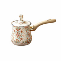 Multi-Purpose Turkish Coffee Pot Stovetop Compatible Cezve Ibrik Pot Food-Grade Material Long Handle Milk Pan Mirror Polished Finish for Home Kitchen, Cafe