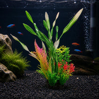 Aquarium Plastic Plant Decorations for Fish Tank Landscaping
