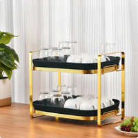 Cup Organizer Countertop Cup Drain Rack Stable for Kitchen