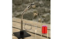 5 Pieces Fly Tying Vise with Tool Kit Detachable Fly Tying Vise with Base Stable for Beginners